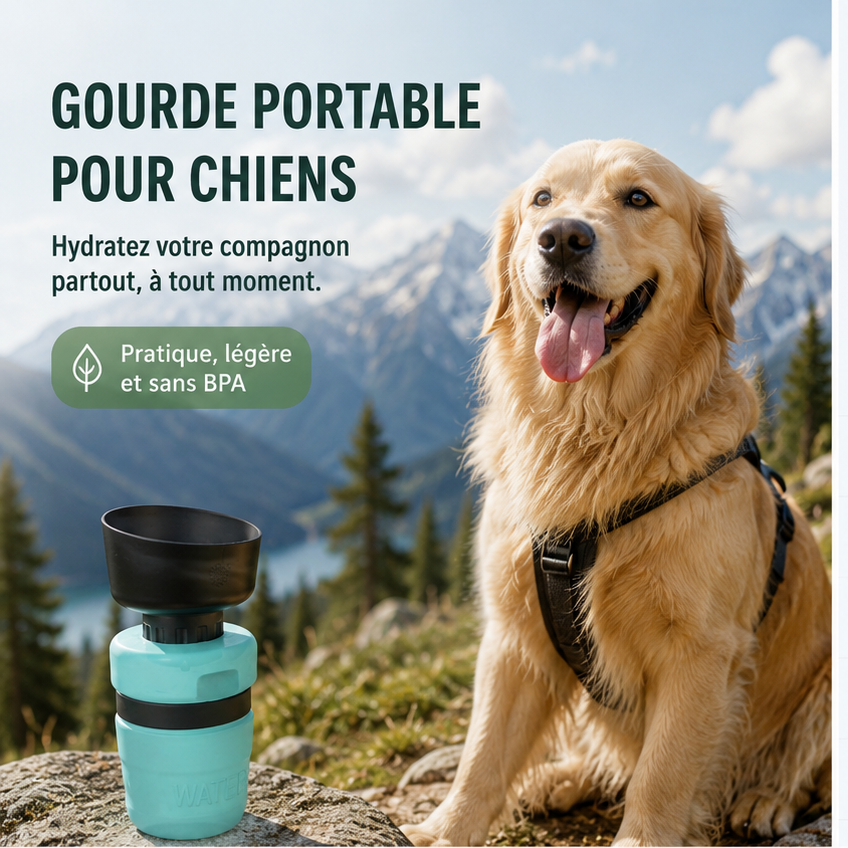 Pet Outdoor Foldable Bottle Dog Travel Water Bottle Dog Water Dispenser
